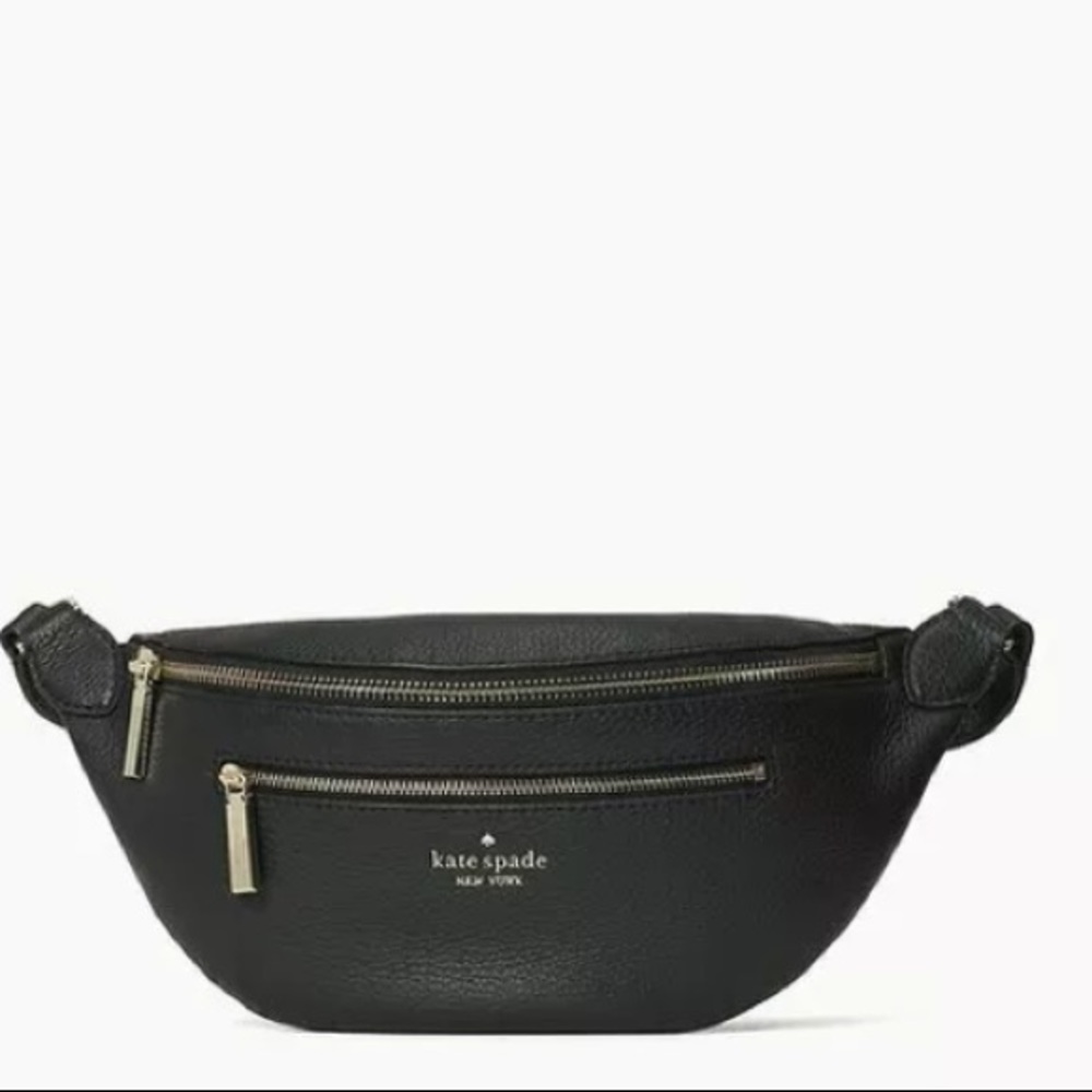 Kate spade Leila belt bag black Fanny pack new adjustable strap new - Picture 7 of 10